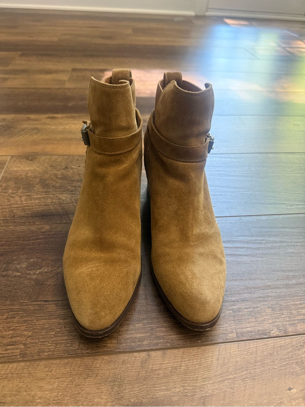 rag & bone Tan Suede Ankle Booties